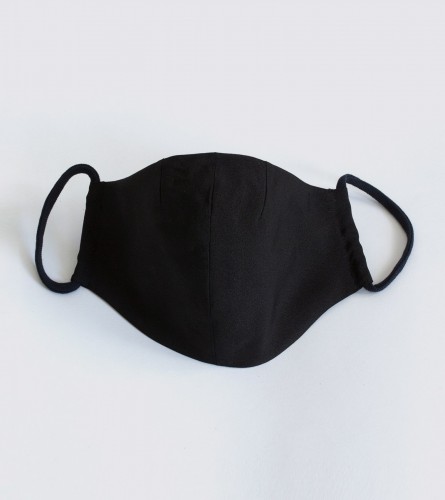 Black Silk Reusable Face Mask
